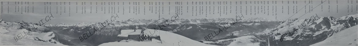 Le panorama en 1952, Montage Teles Deprez Photographe Montana